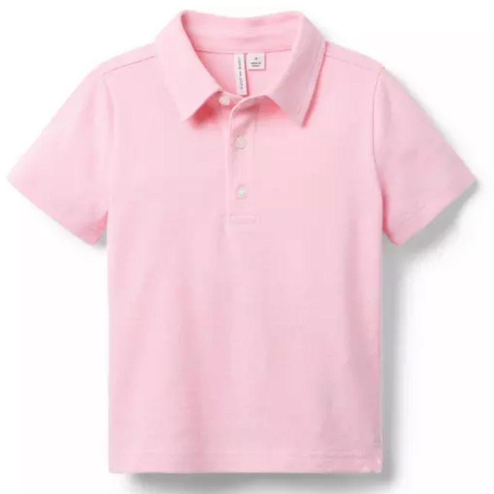 NWT- Janie and Jack Easter Bunny Pink Polo Shirt
